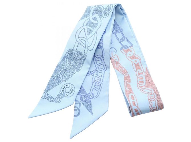 Hermès Twilly Boucle et Maillon Ribbon Scarf