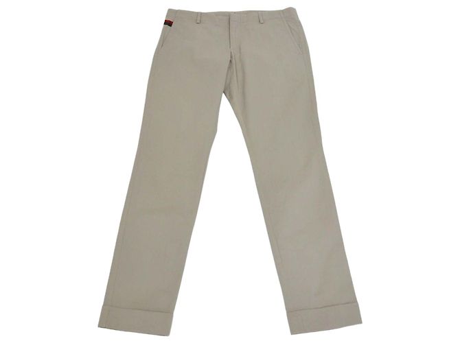 Gucci Beige Baumwolle Chino-Hose