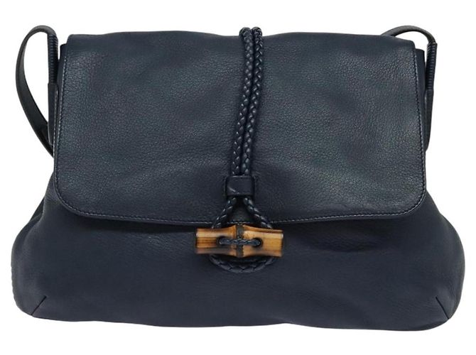 Gucci Hip Bamboo Flap Leather Medium