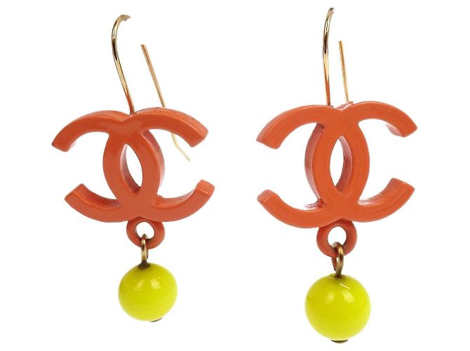 Chanel CC Drop Metal with Beads