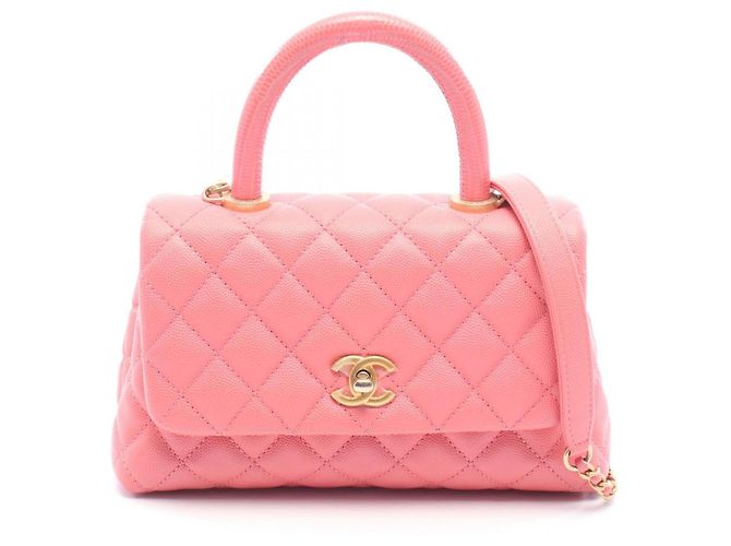 Chanel Coco Handle Flap Matelassé 2-Way Handtasche