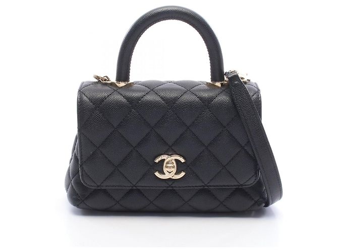 Sac à main Chanel Coco Handle XXS en noir