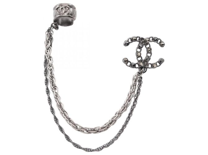 Pendientes de cadena Chanel Coco Mark