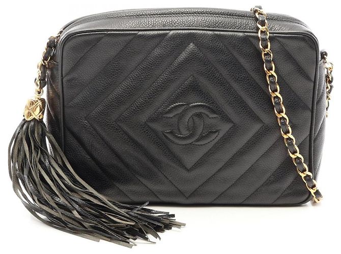 Timeless Borsa a tracolla Chanel Diamond Stitch con nappina