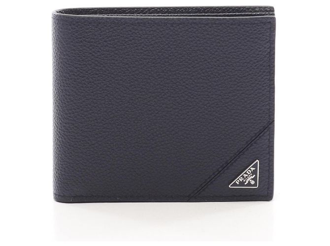 Portafoglio bi-fold Prada VIT.MICRO GRAIN