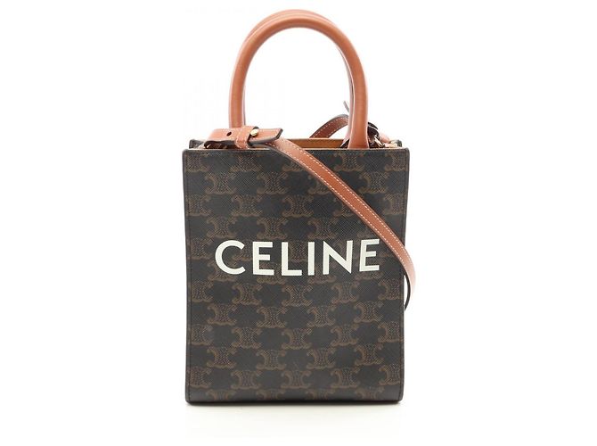 Céline Celine Mini Vertical Cabas Triomphe Borsa a mano 2-Way