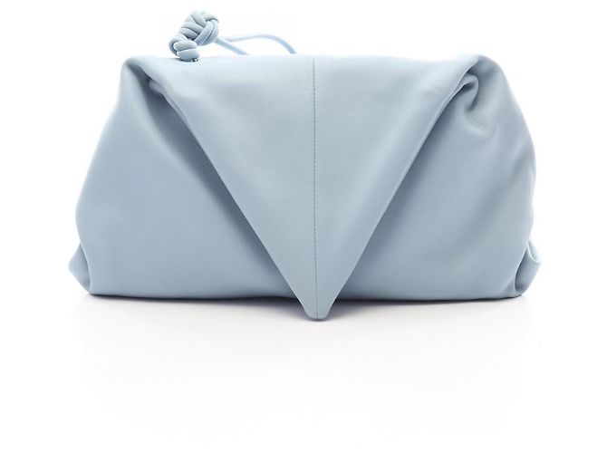 Bolsa de mão clutch com aba Triangle Bottega Veneta