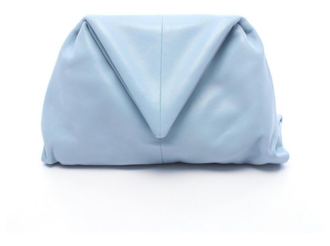 Bolsa de mão em couro com aba Triangle Bottega Veneta