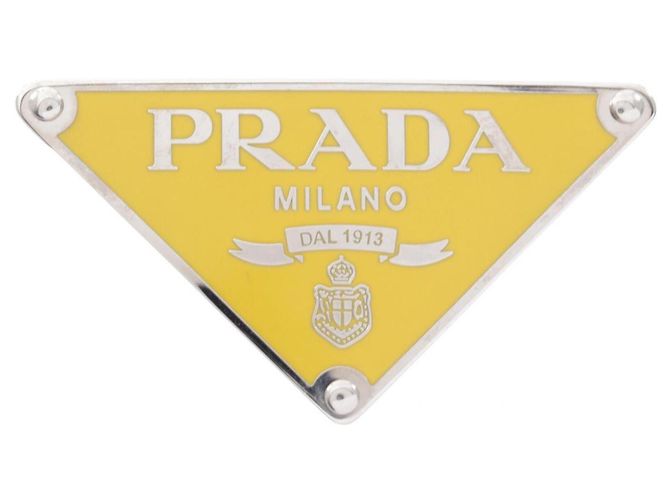 Prada Triangle Logo Buckle Belt