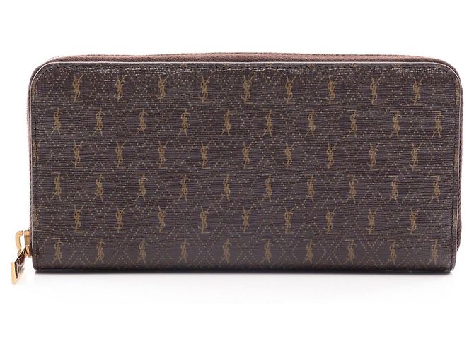 Yves Saint Laurent Paris Le Monogram Round Long Wallet