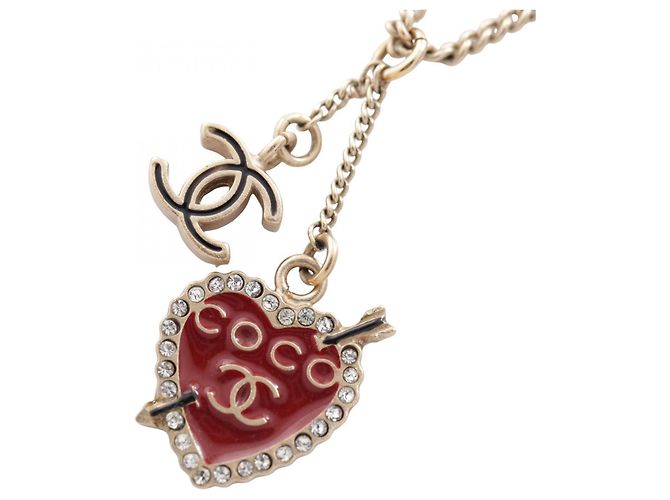 Collar Chanel 10P Coco Mark Heart