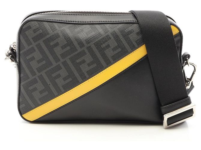 Borsa a tracolla Fendi Diagonal Camera Case Zucca