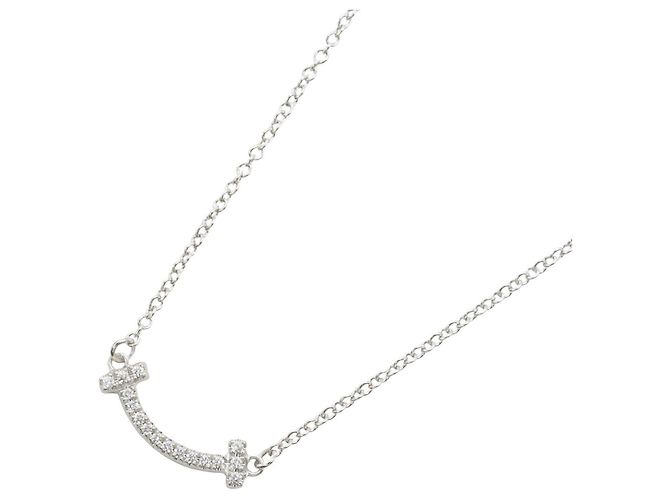 Autre Marque Tiffany & Co. T Smile Mini Diamond Halskette