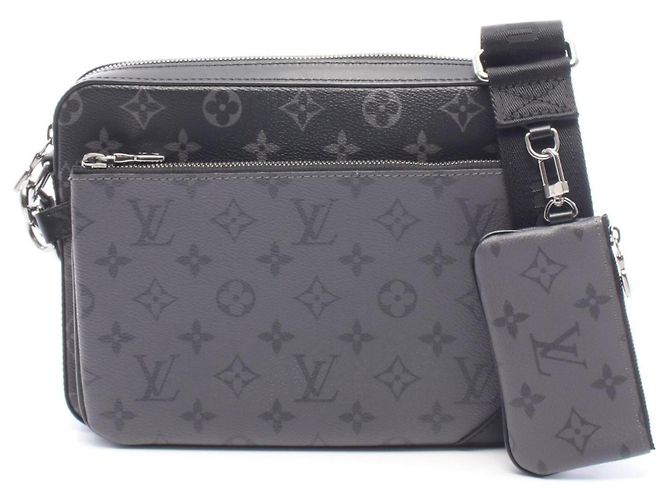 Borsa a tracolla Louis Vuitton Trio Messenger Monogram Eclipse