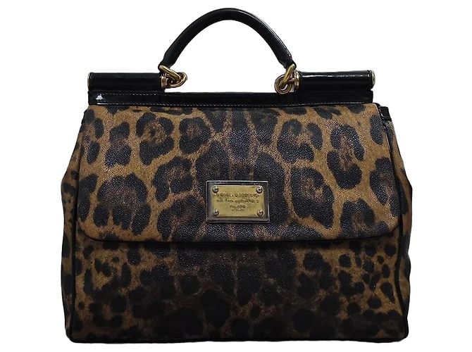 Wunderschöne Dolce & Gabbana leopard Sicily Handtasche