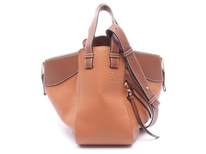 Bolsa Loewe Hammock - Bolsa de mão pequena em couro marrom