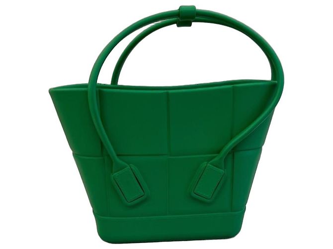 Bottega Veneta Cabat Borsa a Secchiello in Gomma Verde
