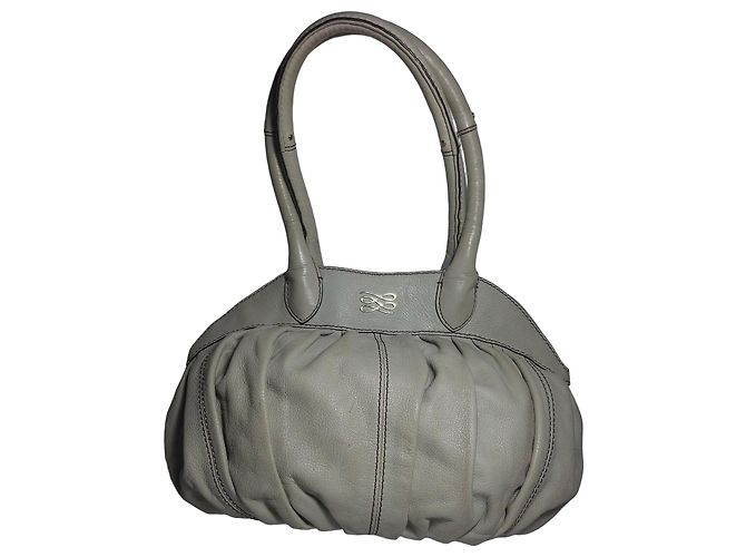 Lancel White Leather Handbag