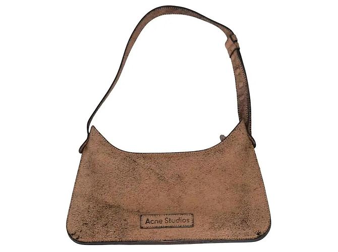 Bolso de hombro Acne Studios de piel marrón