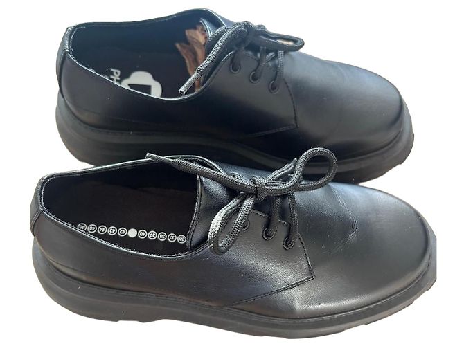 Autre Marque PHILEO Scarpe Derby in pelle di mela nera
