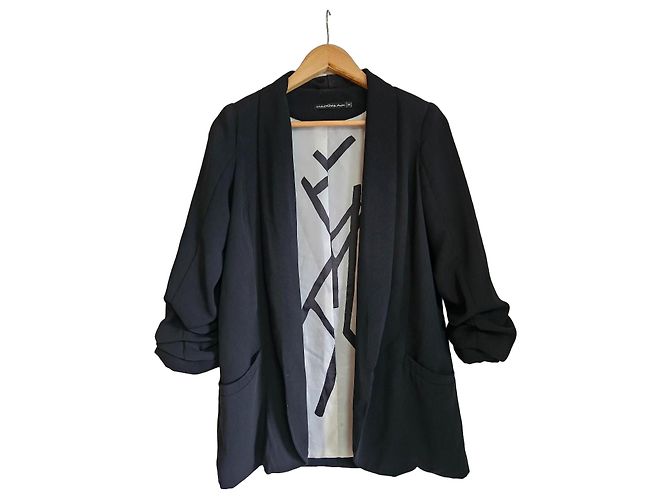 Autre Marque Mado et lesAutres Black Polyester Blazer Jacket