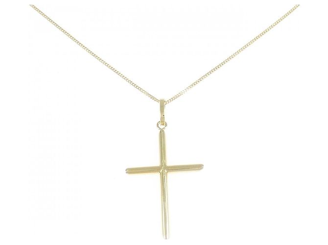 Autre Marque Collana Croce Au750