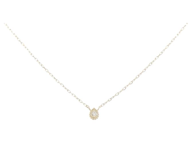 Autre Marque Collana in oro giallo K10 e diamanti