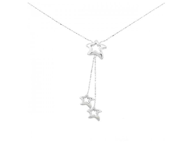Autre Marque Collar de Estrella en Oro Blanco K14