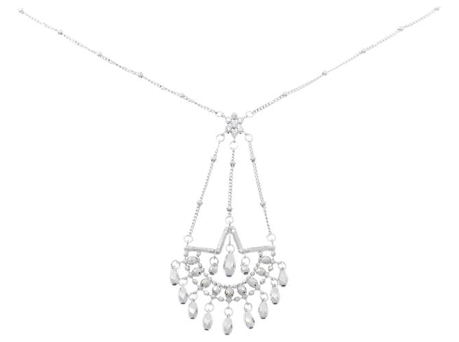Autre Marque Collar de oro blanco Au750