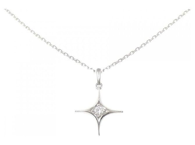 Autre Marque Colar de Pt900 e diamantes