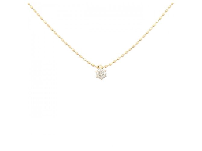 Autre Marque Collana in oro rosa K14 e diamanti