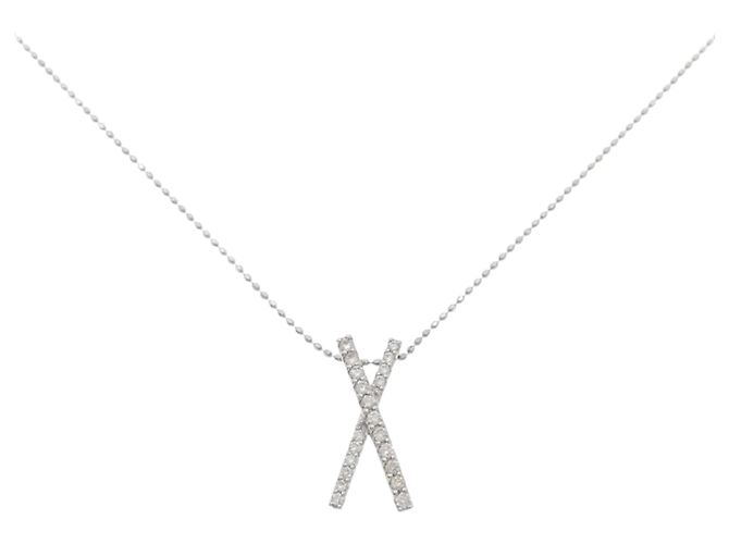 Autre Marque Diamantenhalskette PT950 PT850