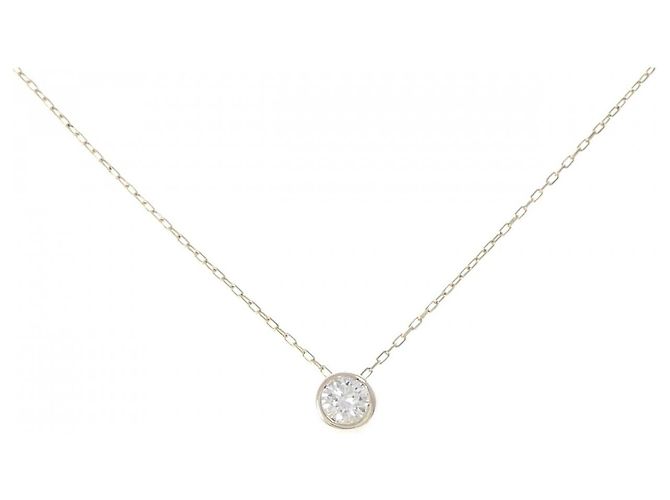 Autre Marque Collana in oro giallo K10 e diamanti
