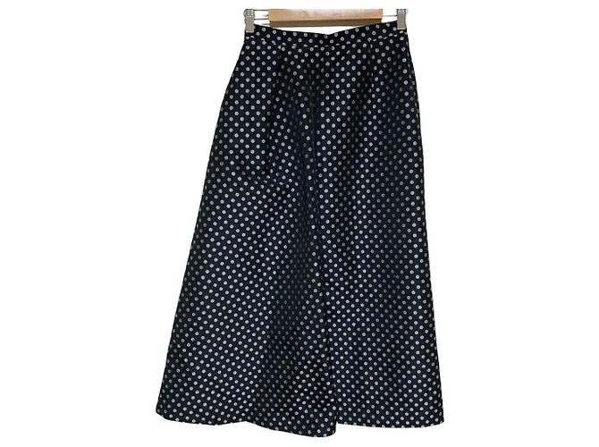 Autre Marque Falda acampanada Dot Jacquard LE CIEL BLEU