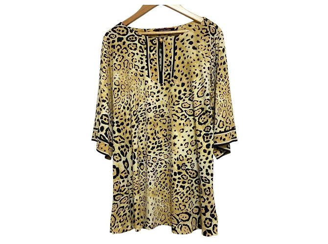 Top elástico LEONARD con estampado de leopardo