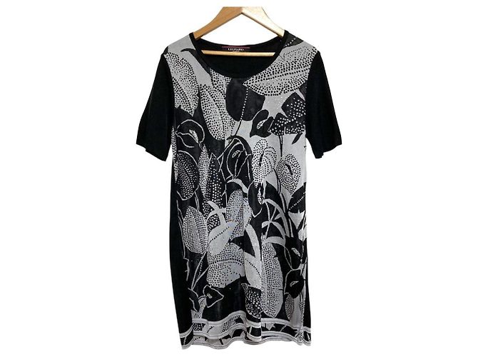 Vestido LEONARD de seda com estampado floral e strass
