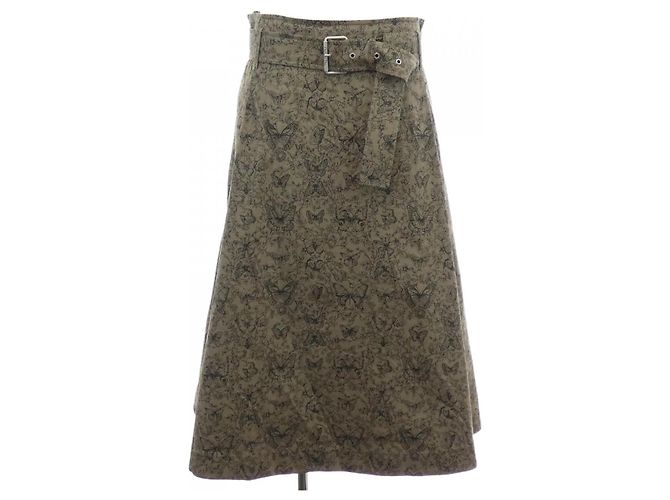 Gonna Dior Marrone in Tessuto