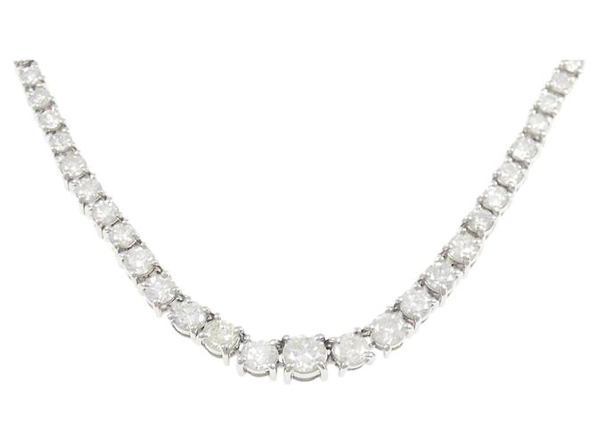 Autre Marque Collana in Pt850 e diamanti
