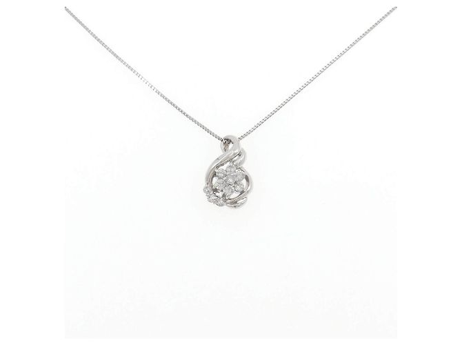 Autre Marque Platin PT850 Diamantenhalskette