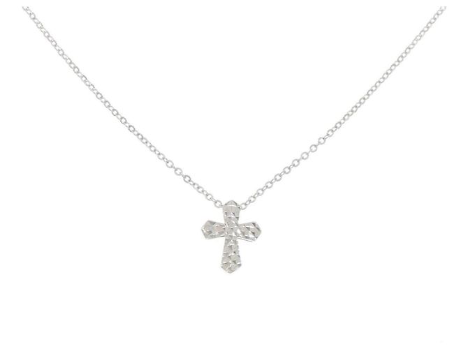 Autre Marque Collar de Cruz en Platino PT950