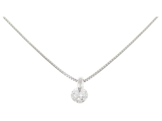 Autre Marque Colar de Pt900 e diamantes