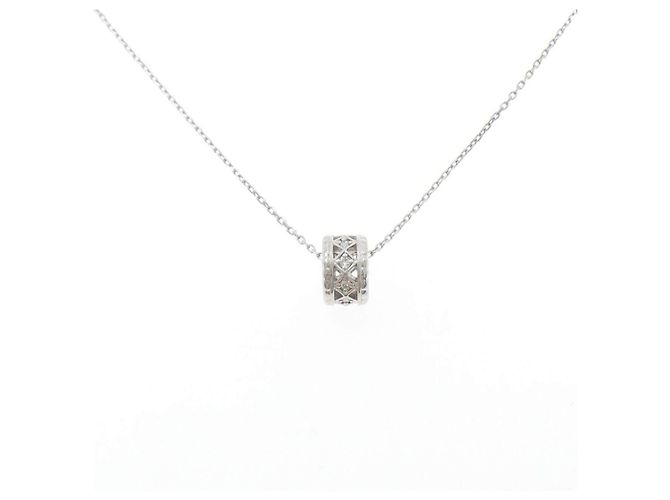 Autre Marque Diamant-Halskette PT950 K18WG