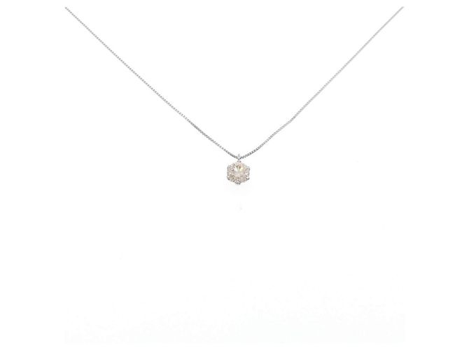 Autre Marque Collar de platino y diamantes
