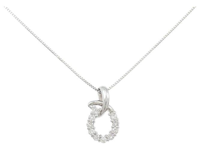 Autre Marque Diamantenhalskette PT900 PT850