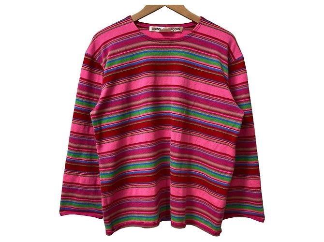 COMME des GARCONS gestreifter Strickpullover
