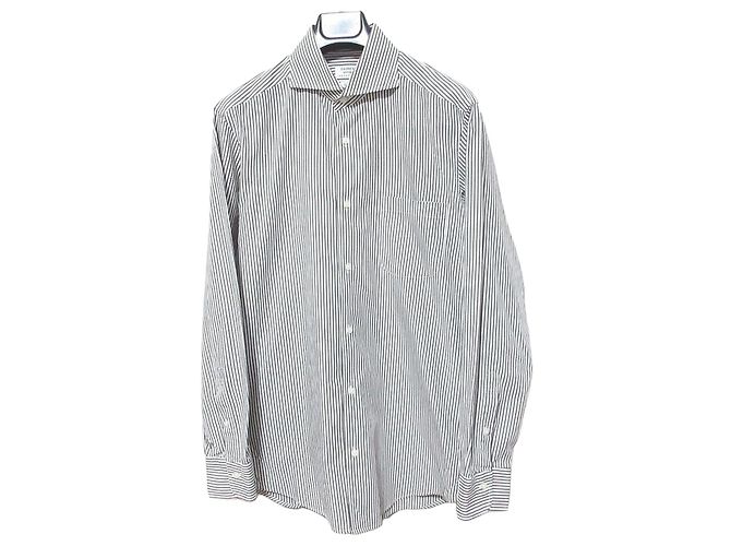 Autre Marque Camisa de algodão Fairfax Stripe