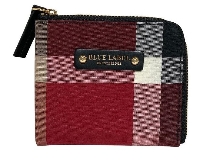 Autre Marque BLUE LABEL CRESTBRIDGE Check Compact Wallet