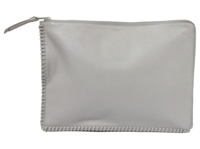 All Saints Clutch aus Lammleder