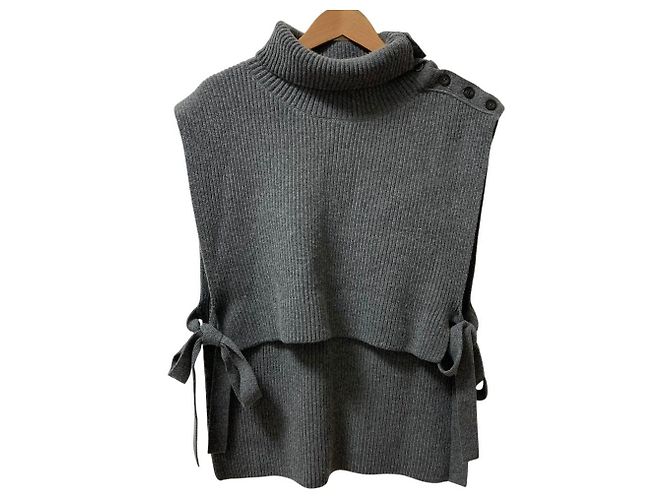 Autre Marque cygne charre Strick-Rollkragenpullover ärmellos