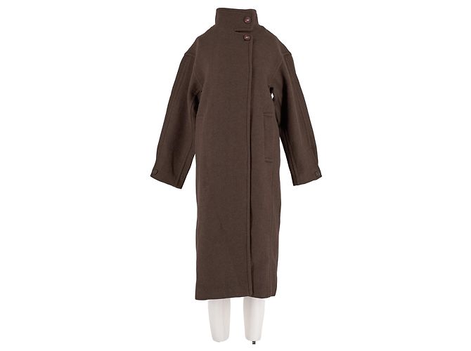 Autre Marque Brauner Wollmantel